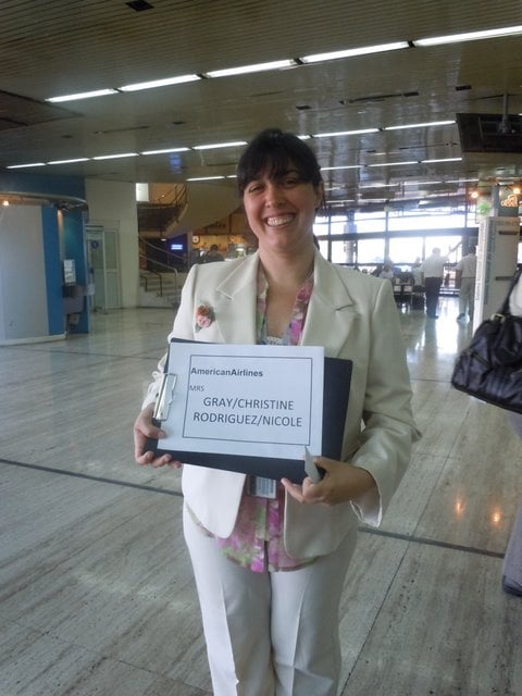 Luciana welcomes me to Argentina!