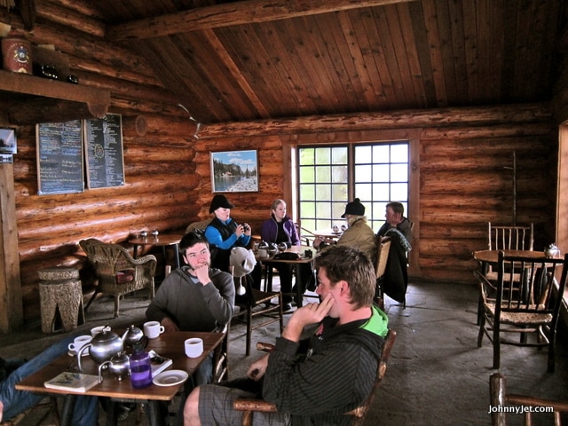 Inside Lake Agnes Tea House
