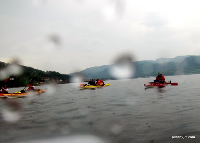 Kayaking the rain