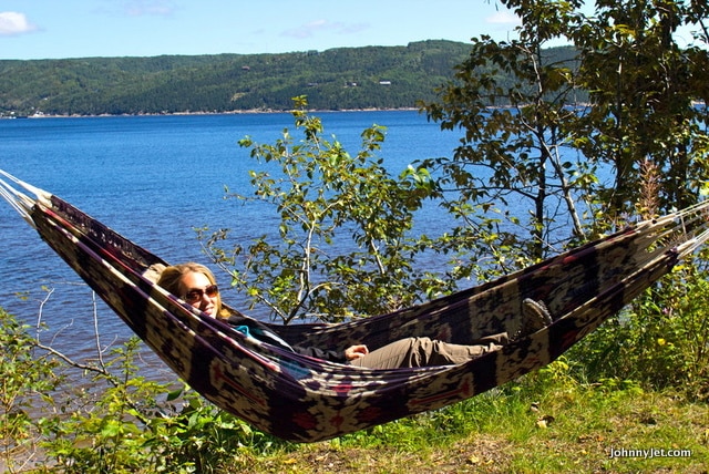 Relaxing hammock along the shores of Villages Vacances