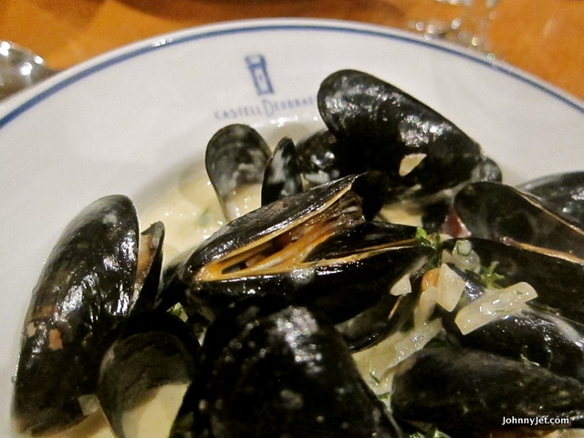 Mussels were the favorite at Castell Deudraeth