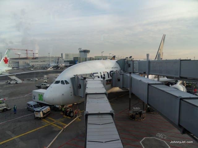 Boarding the A380