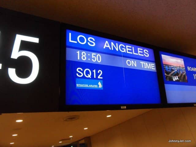 My flight to LAX