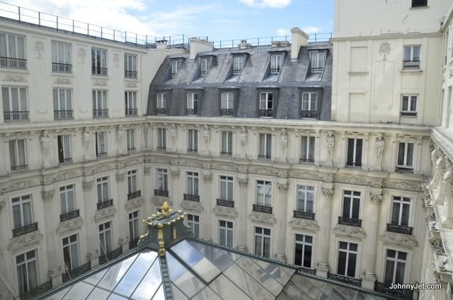View from Paris Le-Grand Intercontinental Hotel room. Credit: Johnny Jet