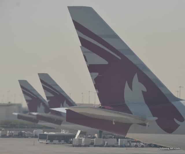 Qatar Airways tails