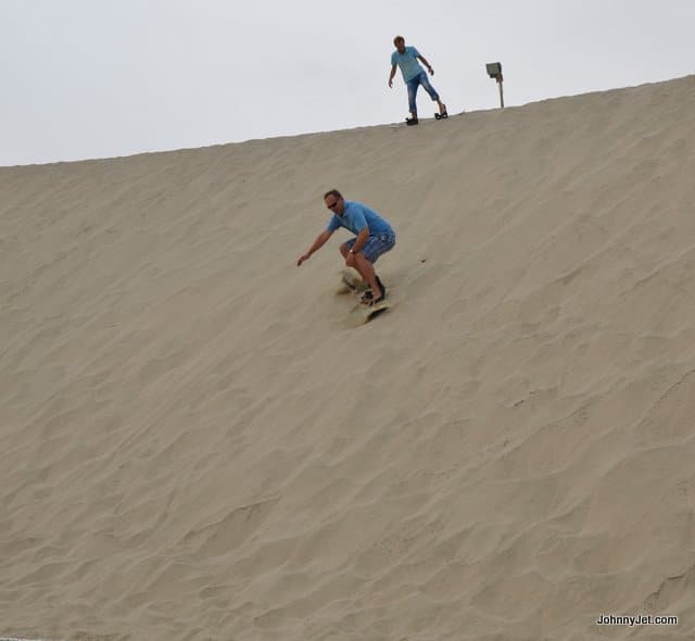 Sand boarding