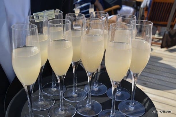 Welcome champagne