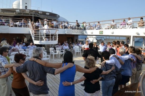 Having fun on Seabourn Spirit 