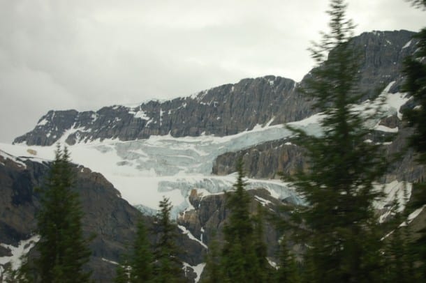 Crowfoot Glacier (part of Columbia Icefields) in Banff from the Icefields Parkway