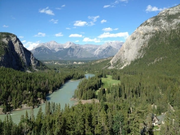 View from my room at The Fairmont Banff Springs Hotel