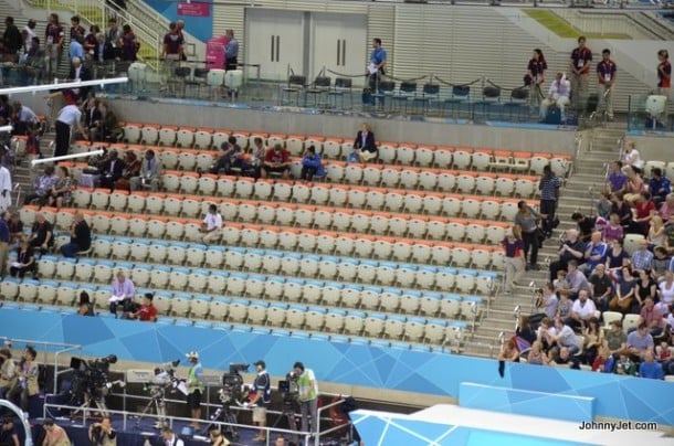 Empty Olympic seats