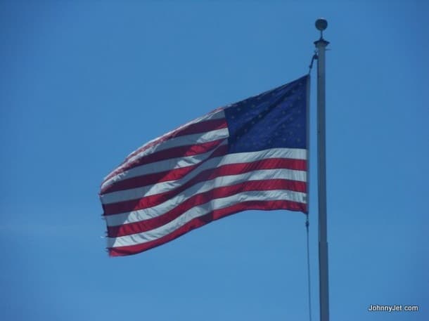 U.S. Flag at border