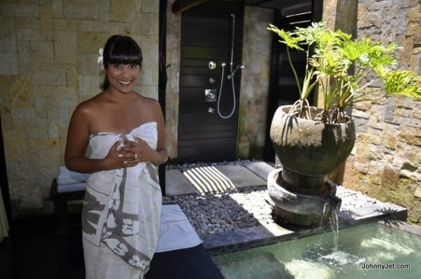 Natalie at Bulgari Bali spa