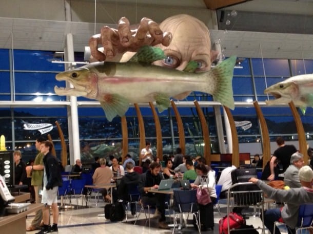 Gollum has taken over the airport.