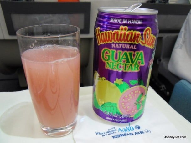 Korean Air has Guava juice