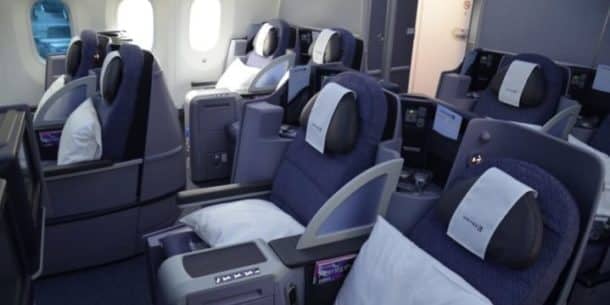 United's Business Class seats