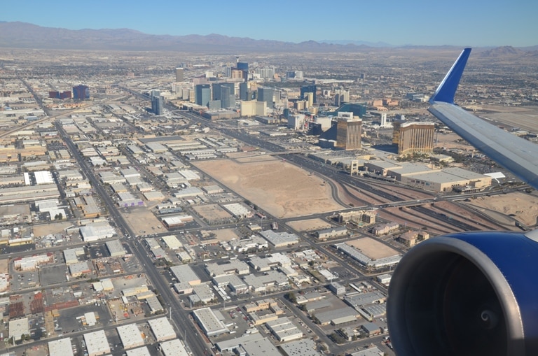 Las Vegas from Plane