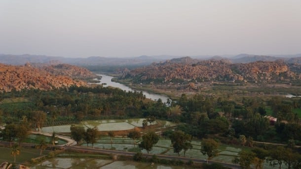 Sunset view from Hanuman temple