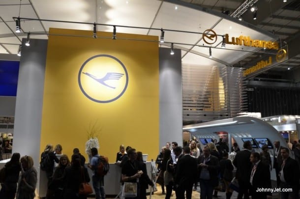 Lufthansa's booth at ITB