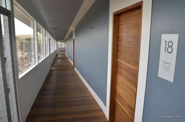 Southern Ocean Lodge room hallway