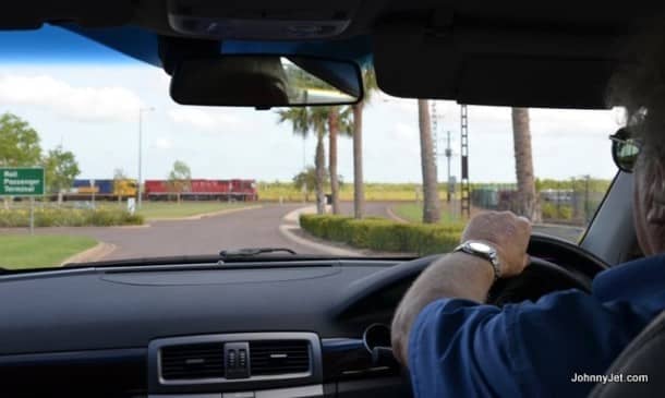 Driving to The Ghan