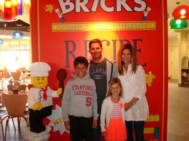 Photo op at Bricks Restaurant.