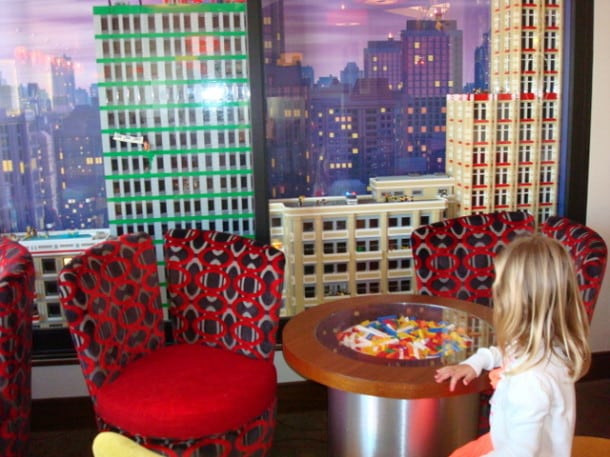 Lego city scenes at Skyline Cafe.