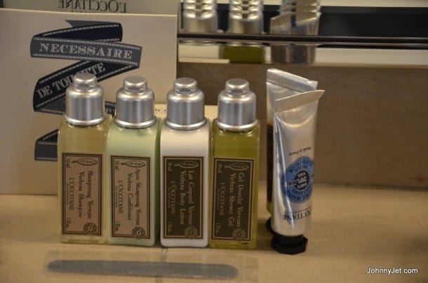 Hotel Verneuil toiletries