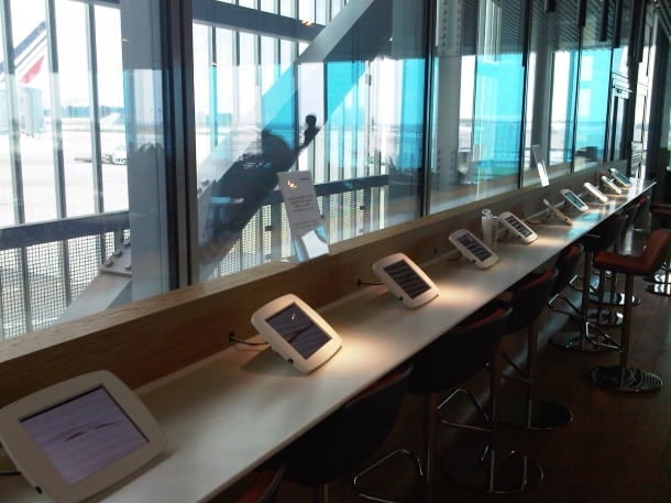 New Air France iPads in lounge