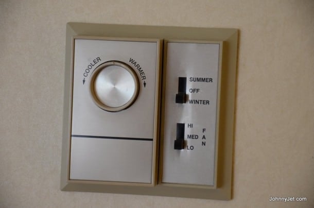 Kitano Hotel temperature controls