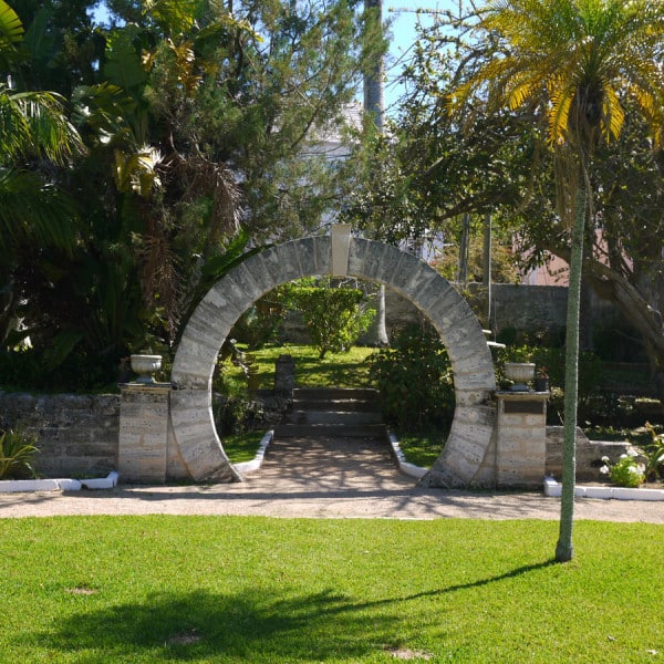 Moon gate in the town of St. George
