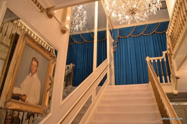 Graceland mansion staircase