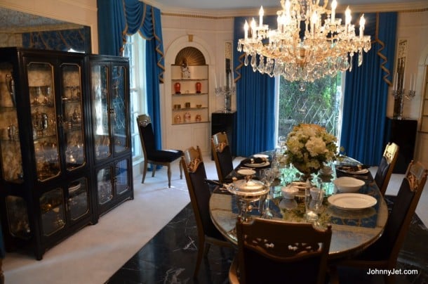 Graceland mansion dining room