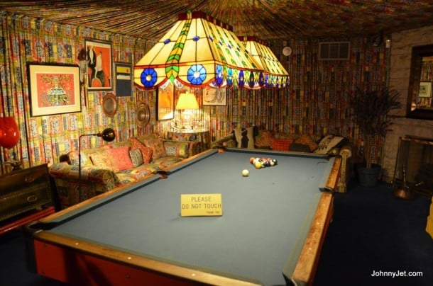 Graceland mansion pool room