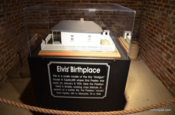 Model of Elvis' birthplace