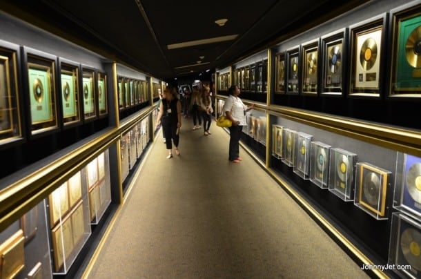 Elvis' collection of gold and platinum records