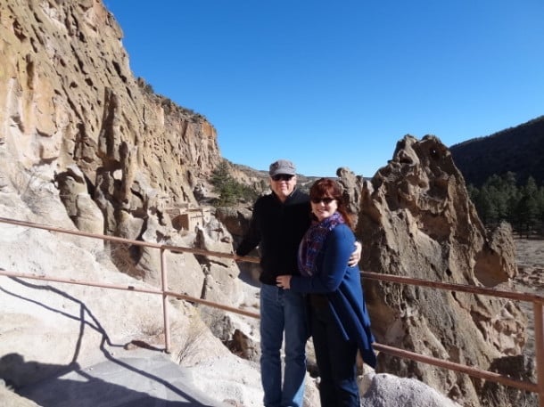Karen and I at Bandelier National Monument