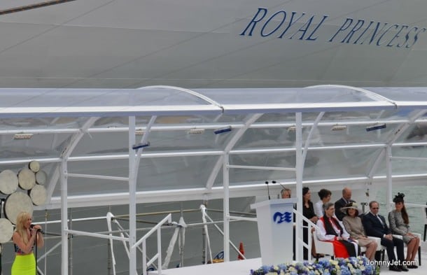 Duchess of Cambridge Kate Royal Princess Cruise Ship Southampton England 2013