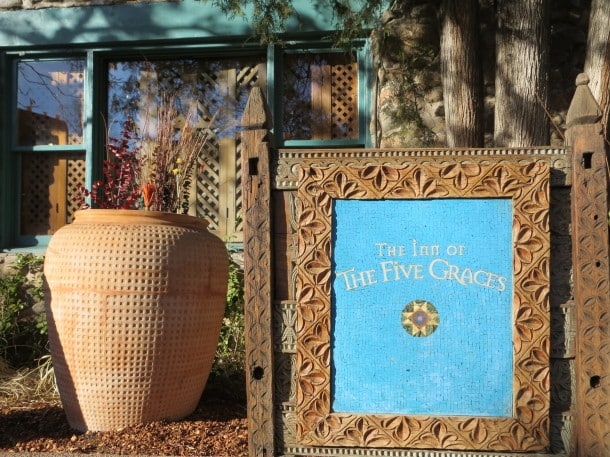 The Inn's Welcoming Sign