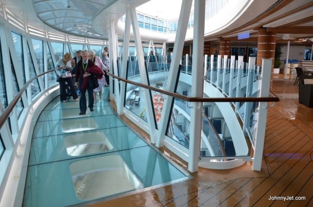 Local travel agents get a tour of Royal Princess’ SeaWalk in Southampton, England