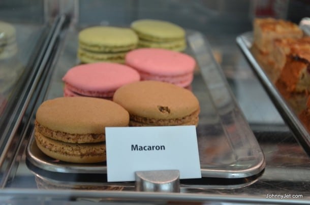 Macarons in cafe