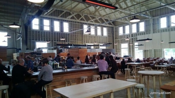 Popup restaurant at America's Cup Pavilion