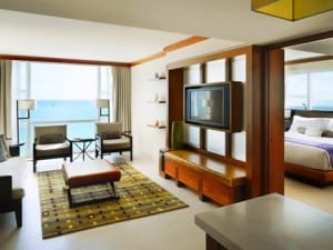 An oceanfront guest suite