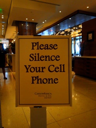 Dining is more relaxing thanks to Canyon Ranch's cell phone policy