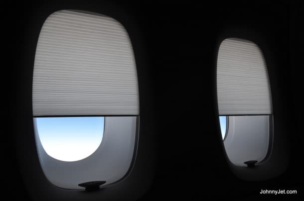 British Airways A380 First Class Remote Controlled Window Shades