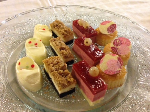 Pretty and delicious desserts at King David Hotel