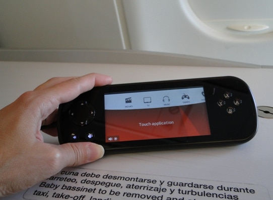 The touch screen remote for inflight entertainment