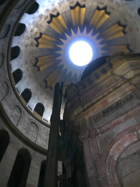 Inside the Church of the Holy Sepulchre
