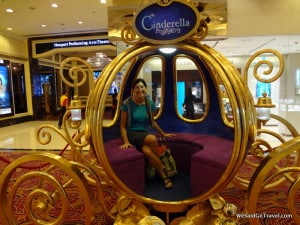 Lisa in Cinderella's Carriage