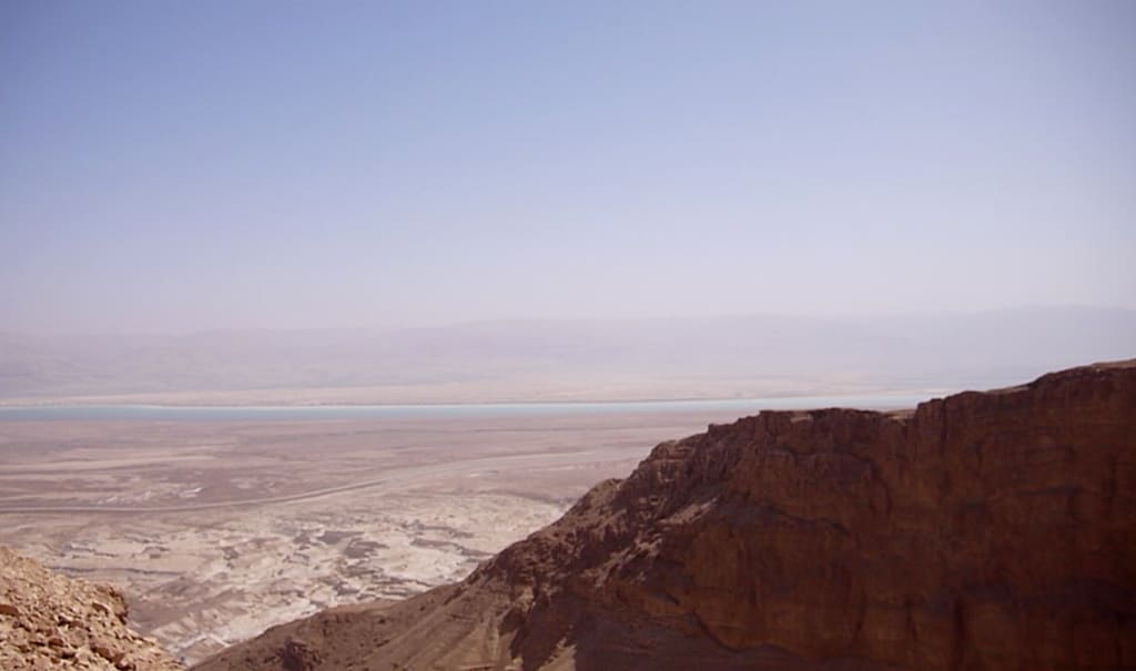 Panoramic view of Masada